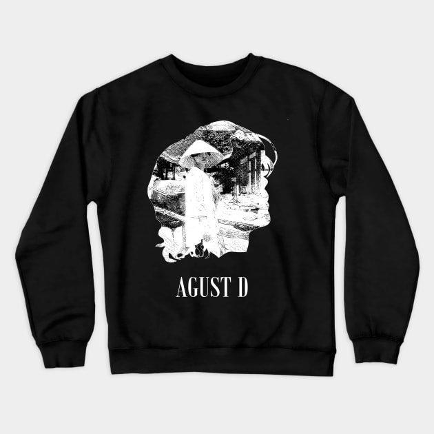 AGUST D Silhouette 2 Crewneck Sweatshirt by ZoeDesmedt